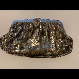 Vintage 1950s Whiting and Davis gold mesh clutch